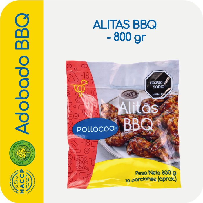 ALITAS BBQ - X10 - 800 gr
